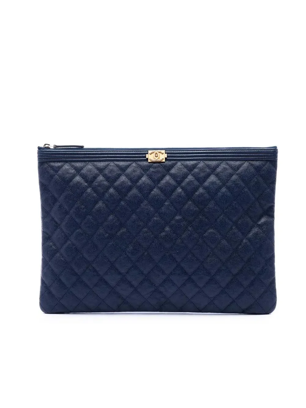 Chanel Large Quilted Caviar Boy O Case #284852C10B